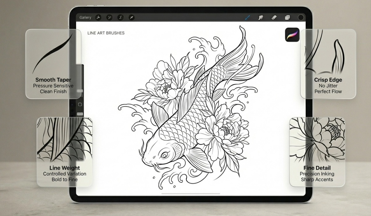 Line Art Brushes